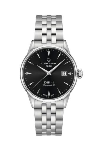 Certina DS-1 Powermatic 80 38 Stainless Steel / Black / Bracelet